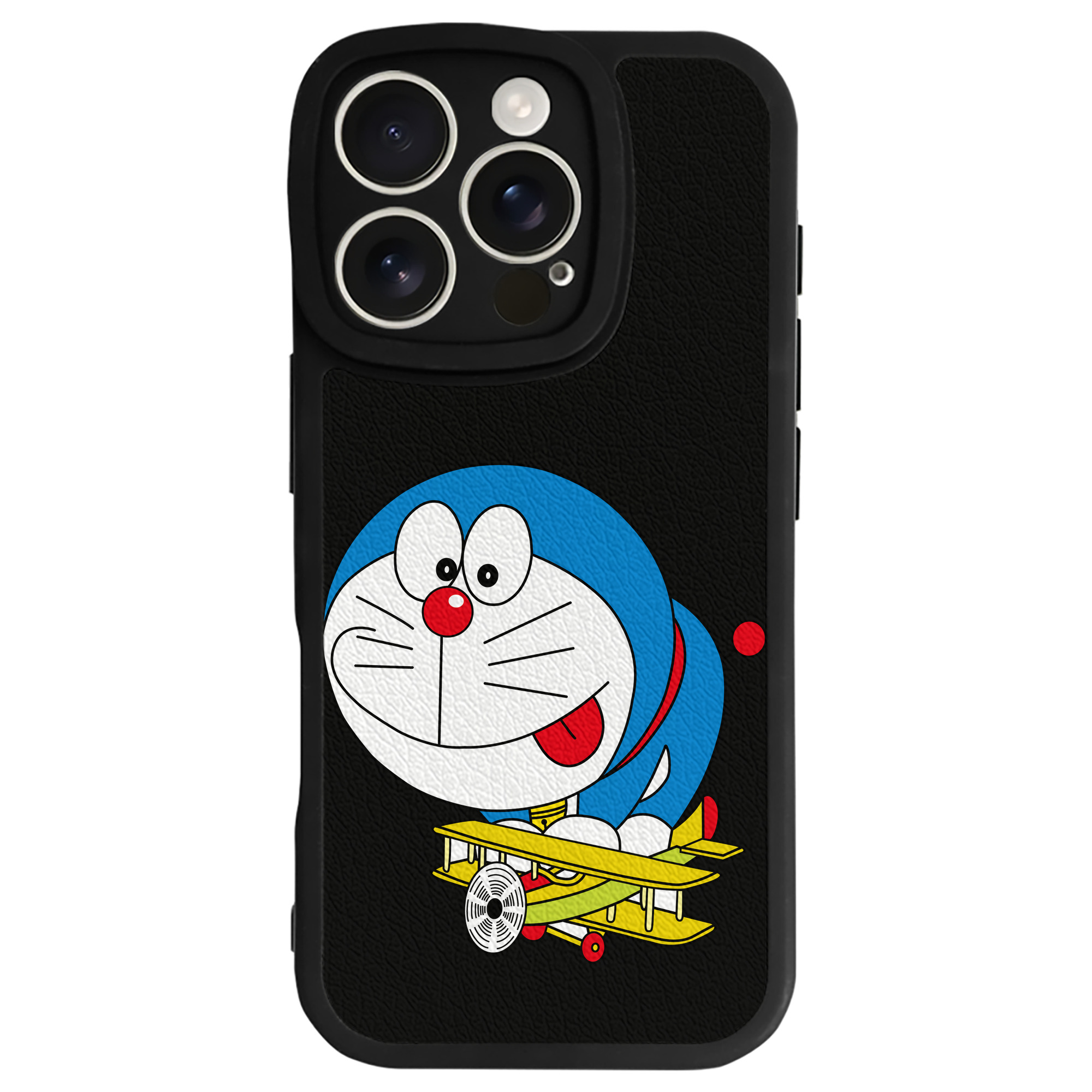 （画像用） ドラえもん Doraemon 【iPhone 16シリーズ対応】シリコンスマホケース（レザー調） 材質：シリコン